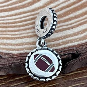 Pandora football rugby Dangle charm